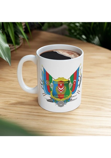 Azerbaycan Temalı Bayrağı Kupa Bardak