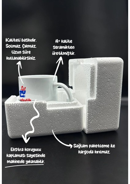 Azerbaycan Temalı Bayrağı Kupa Bardak