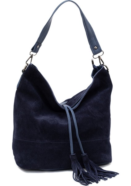 Hakiki Deri Süet Omuz Çantası