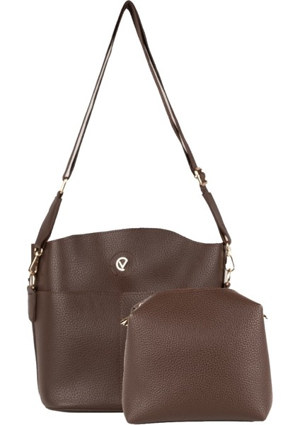 Iç Çantalı Çapraz ve Omuz Askılı Kadın Çantası