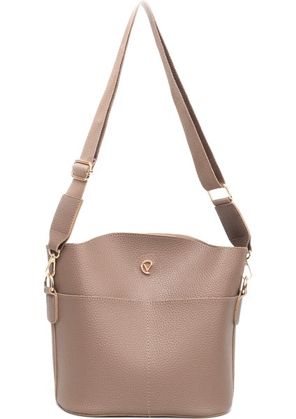 Iç Çantalı Çapraz ve Omuz Askılı Kadın Çantası