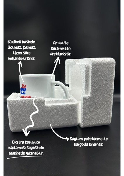 Komik, Espirili Baskılı Kupa Bardak