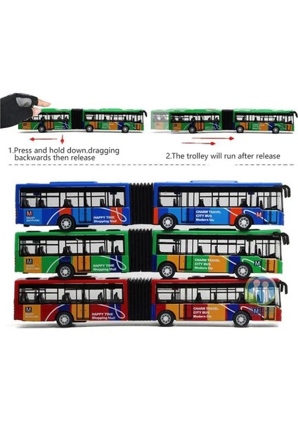 1:64 Alaşım Şehir Otobüsü Model Araçlar Şehir Ekspres Otobüs Çift Otobüsler Pres Döküm Araçlar Oyuncaklar Komik Geri Çekilebilir Araba Çocuklar Çocuklar Hediyeler (Yurt Dışından)