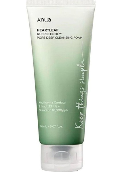 Heartleaf Quercetinol Pore Deep Cleansing Foam - Gözenek Karşıtı Derinlemesine Temizleyici Köpük 150ML