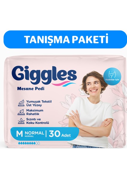 Kadın Mesane Pedi Medium 30 Adet