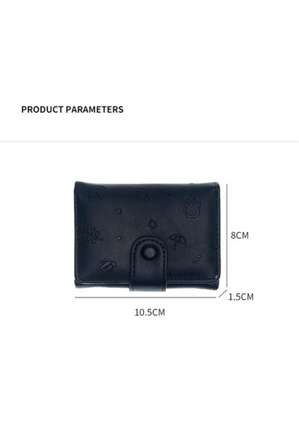 Yeaın Cüzdan Kart Tutucu Yüksek Kaliteli Pürüzsüz Pu Deri Malzeme Taze Dikiş Stili, Mavi (Yurt Dışından) modelleri