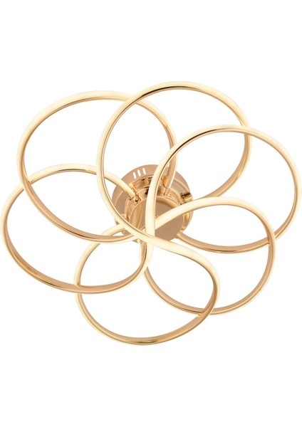 Samyeli Gold LED Kumandalı ve Dimerli (Beyaz, Sarı, Gün Işığı) Ledli Salon Mutfak Oda Oturma Odası Hol Ledli Plafonyer Avize SB-LD-511