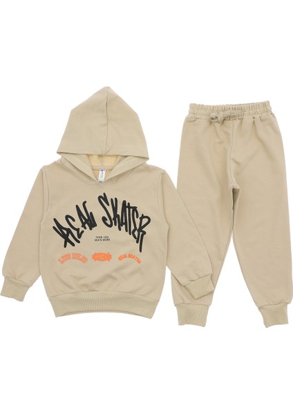 Erkek Çocuk Eşofman Takımı Kapüşonlu Pamuklu