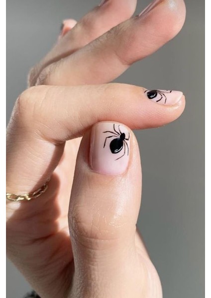 Halloween Cadılar Bayramı Dokulu Tırnak Sticker Nail Art Süsü