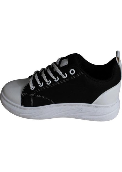 Yazkış Kadın Siyah Keten Yanı Taşlı Klaın Taban Fashıon Günlük Spor Ayakkabı modelleri