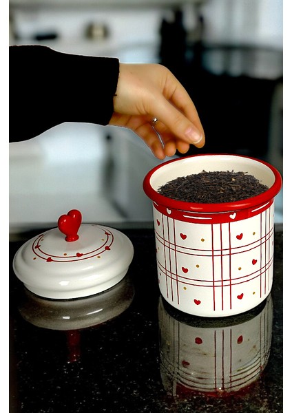 Emaye Kavanoz Kapaklı ,-1.5litre-Baharatlık, Çeyiz, , Yoğurt Mayalama, Çok Amaçlı Kavanoz fiyatları