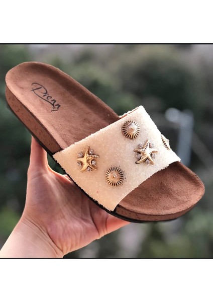 Kadın Terlik Yazlık Kaydırmaz Taban Ekstra Rahat Tabanlı Terlik Kadın Taşlı Havuz Günlük Terlik