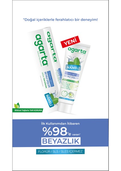 Doğal Florürsüz Yoğun Naneli Diş Macunu 100 ml