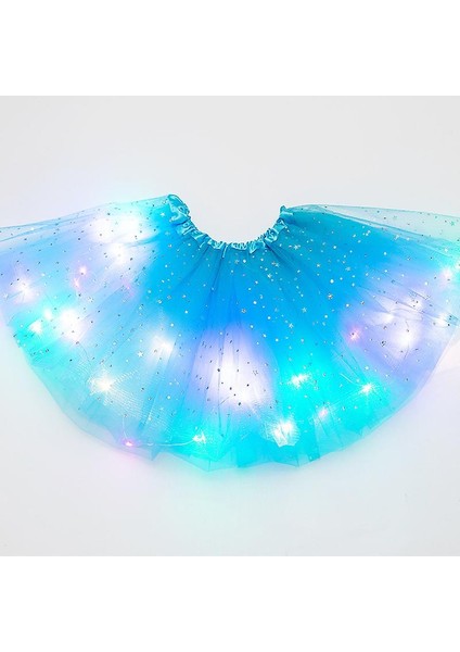 Işıklı Kız Çocuk Etek