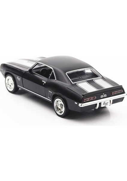 1:36 Chevrolet Abd 1969 Camaro Ss Vintage Mat Siyah Pres Döküm Metal Araba Modeli Oyuncak Koleksiyon Hediye Çocuklar Için A318 (Yurt Dışından) modelleri