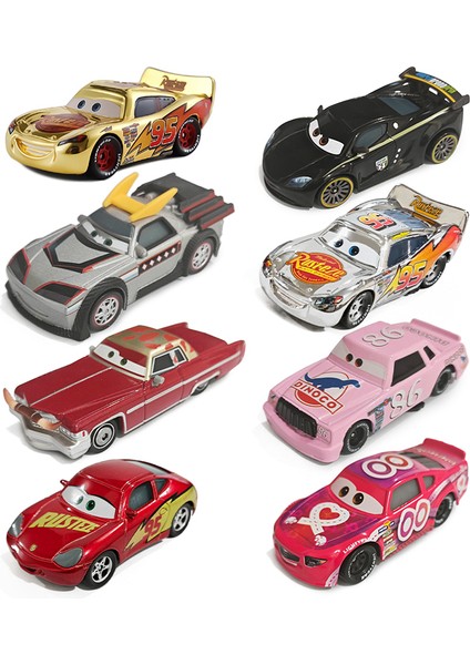 Disney Pixar Arabalar Lewishamilton Şimşek Mcqueen Chick Hicks 1:55 Modelleme Metal Oyuncak Araba Alaşım Sally Yarış Modeli Çocuk Hediyeleri (Yurt Dışından)