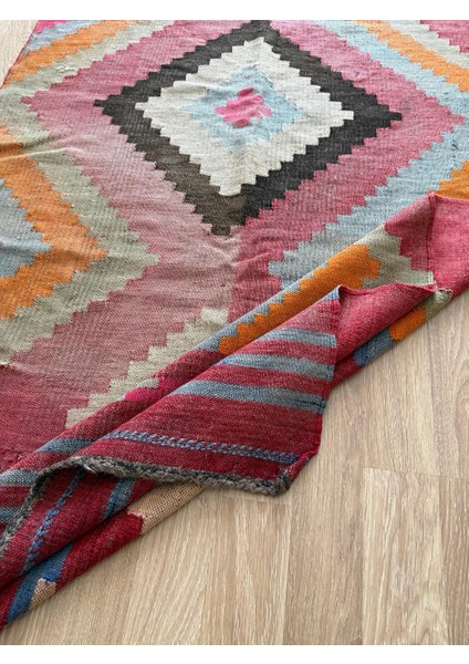 117 x 309 cm Renkli Türk Yolluk, El Dokuma Yün Yolluk, Ender Motifli Harika Yolluk, Vintage Severler Için Yolluk fiyatları