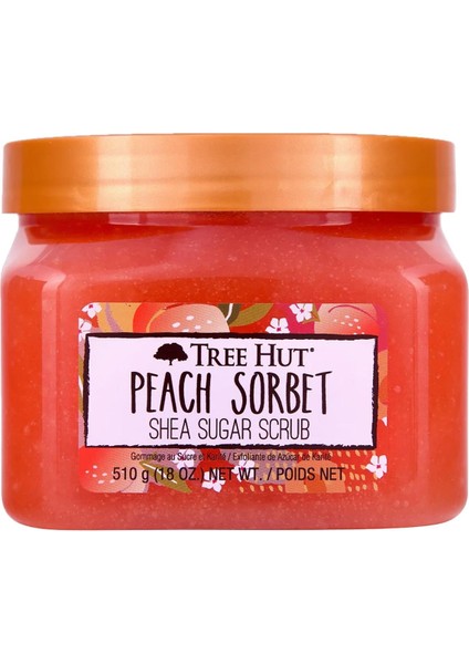 Peach Sorbet Shea Sugar Scrub Vücut Peelingi 510gr