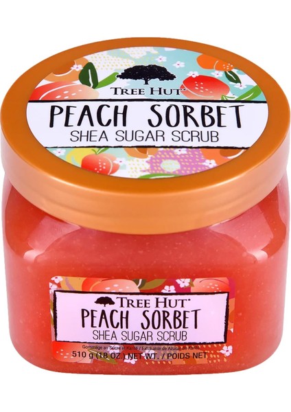Peach Sorbet Shea Sugar Scrub Vücut Peelingi 510gr
