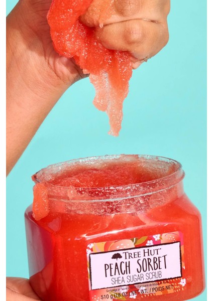 Peach Sorbet Shea Sugar Scrub Vücut Peelingi 510gr