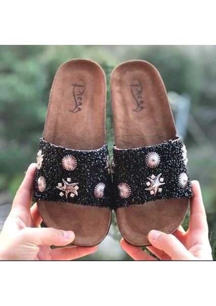 Kadın Terlik Yazlık Kaydırmaz Taban Ekstra Rahat Tabanlı Terlik Kadın Taşlı Havuz Günlük Terlik modelleri