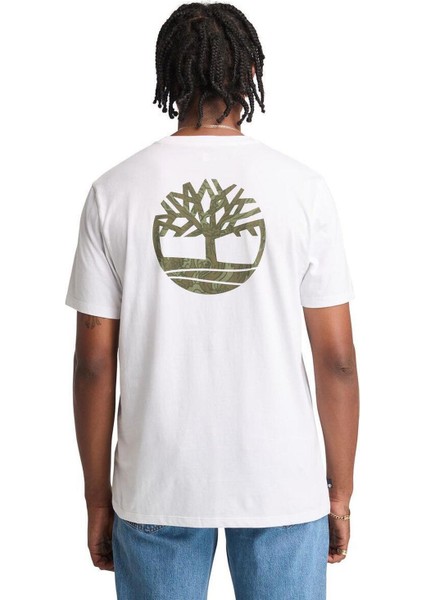 Kennebec Rıver Back Camo Tree Logo Short Erkek Tişört TB0A2FKZ1001