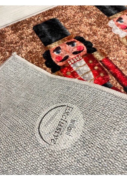 Kurşun Asker Detaylı Dekoratif Yılbaşı Paspas Ölçü 60 x 90