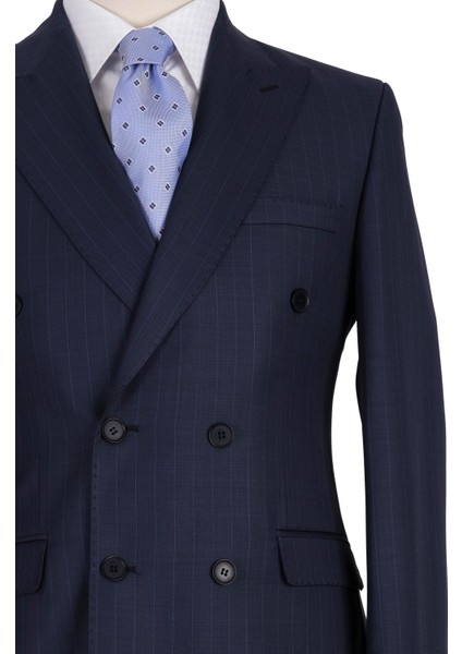 190'S Kruvaze Takım Elbise