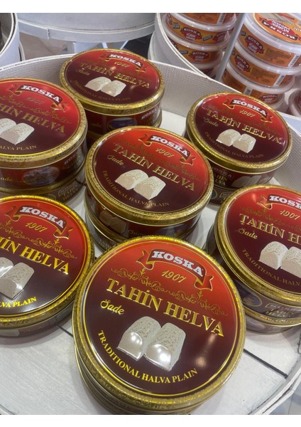 Teneke Sade Helva 400 gr 1 Adet modelleri