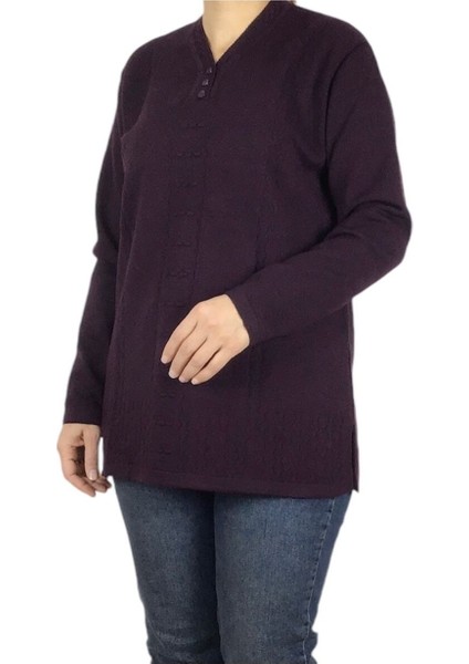 Kadın Vyaka Kapalı Üç Düğmelı Kalın Kışlık Anne Bluz fiyatları