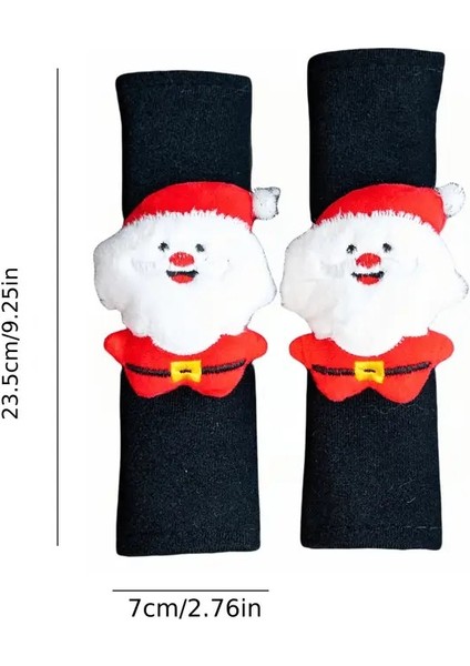 Şenlikli Noel Baba Araba Koltuk Kemeri Kılıfı & Yumuşak Keten Omuz Koruyucu 1 Adet modelleri