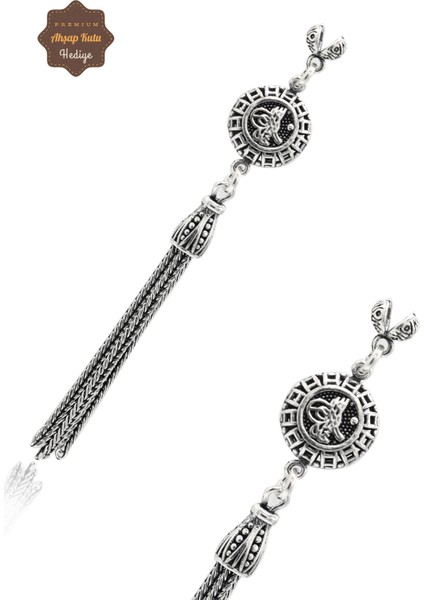 Sallantılı Tuğra Model 925 Ayar Gümüş Tesbih Püskül 201023768