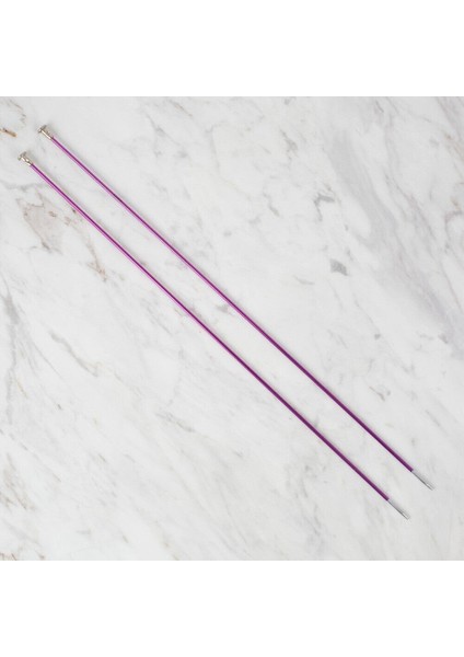 Renkli Metalik Örgü Şişi 35 cm 4.5 mm [gymberq]