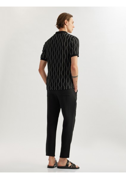 Pamuklu Müslin Chino Cep Detaylı Beli Bağcıklı Jogger Pantolon fiyatları