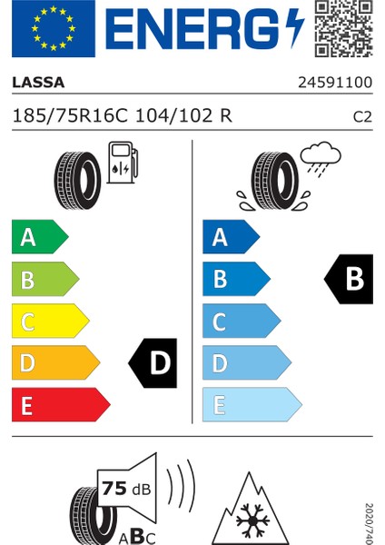 185/75 R16C 104/102R 8pr Wintus 2 Hafif Ticari Oto Kış Lastiği (Üretim Yılı:2024)