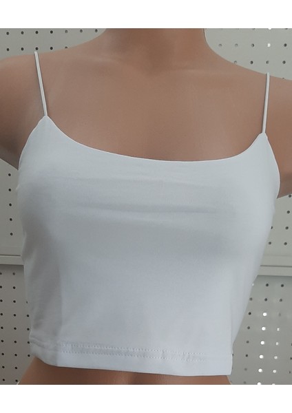Kadın Ince Askılı Yarım Atlet 2'li Paket (Siyah, Beyaz) modelleri