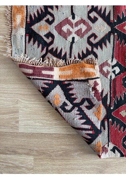 65 x 295 cm El Dokuma Türk Yolluk, Koç Boynuzlu ve Akrep Motifleri, Mükemmel Kondisyon, Benzersiz Bohem Ev Dekoru fırsatları