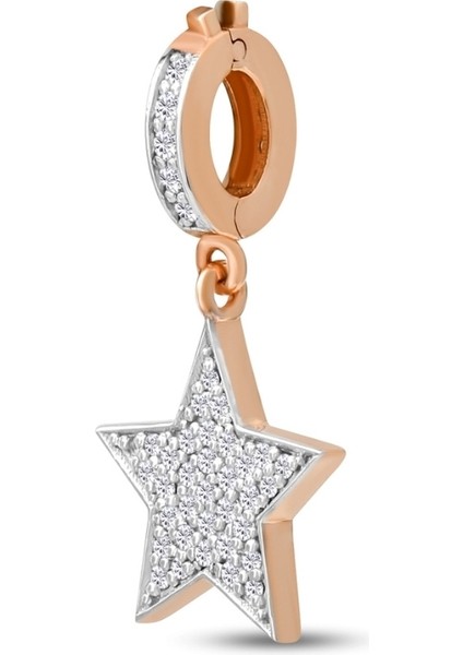 S'CHARM Pırlantalı Yıldız Charm