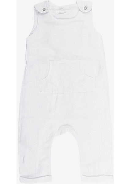 Linen Keten Tulum Beyaz