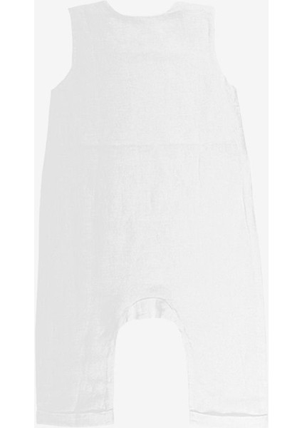 Linen Keten Tulum Beyaz