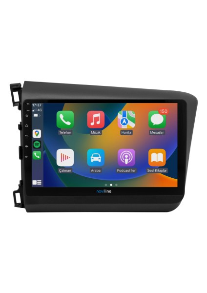 Anti Glare Ekran 10 Inch 4+64 Honda Cıvıc Multimedia