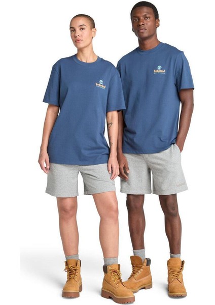 Illustrated Tree Logo Back Graphic Tee Erkek Tişört TB0A6DG52881