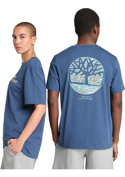 Illustrated Tree Logo Back Graphic Tee Erkek Tişört TB0A6DG52881 modelleri