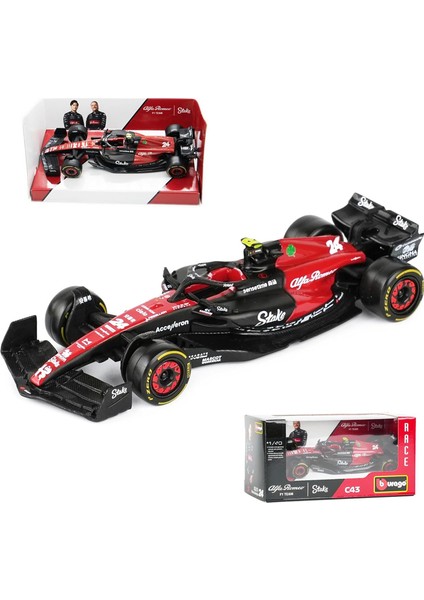 Bburago Yeni 2023 Mclaren F1 Takım Şampiyonu Red Bull Racing Heuer RB19 Alpine A523 Formula Bir Alaşımlı Süper Oyuncak Alfa C43 Model Araba (Yurt Dışından)
