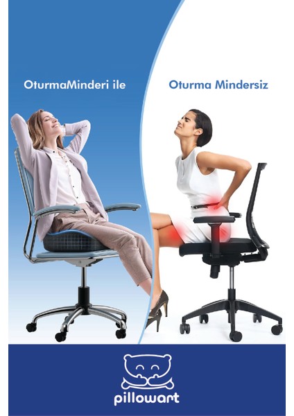 Hemoroidd Basurr Kuyruk Sokumu Oturma Simidi Minderi Yastığı Visco Ortopedik Yastık