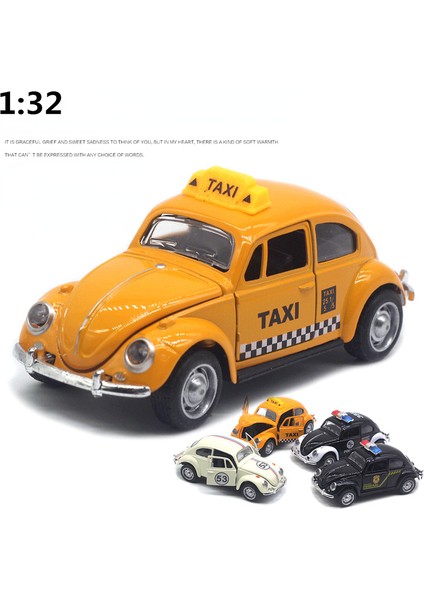 1:32 Volkswagen Beetle Alaşımlı Araba Döküm Metal Clic Oyuncak Modeli Geri Çekme Fonksiyonlu Araçlar Çocuk Hediyeleri Için A931 (Yurt Dışından) modelleri