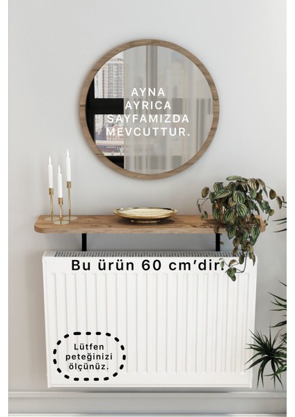 60 cm Petek Üstü Tak Çıkar Raf Dresuar Oval Kenar