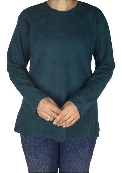 Kadın Mimoza Sade Büyük Beden Anne Bluz