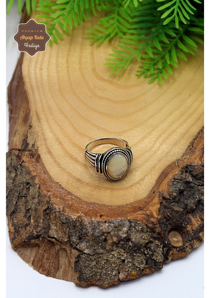 Sedef Taşlı 925 Ayar Gümüş Erkek Yüzük 201023695 modelleri