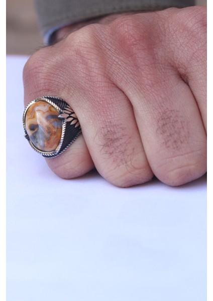 Septeryan Taşlı Başak Model 925 Ayar Gümüş Erkek Yüzük 201023791 fiyatları